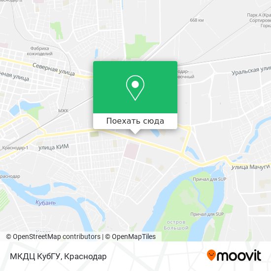 Карта МКДЦ КубГУ