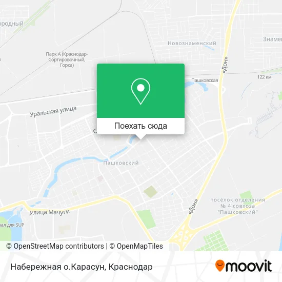 Карта Набережная о.Карасун