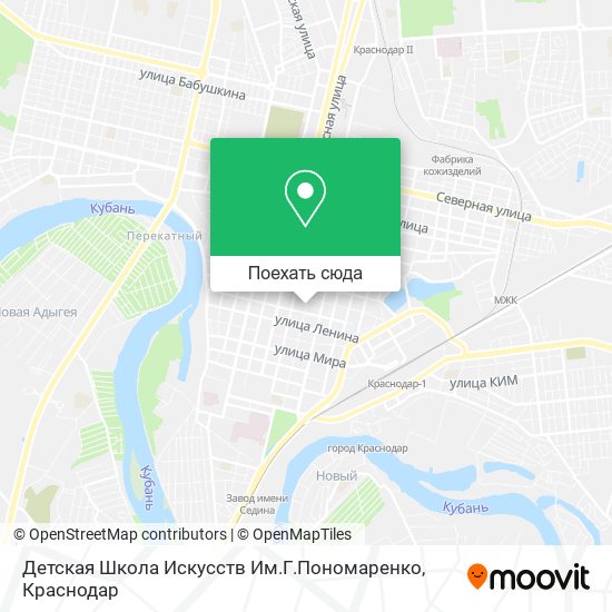 Карта Детская Школа Искусств Им.Г.Пономаренко