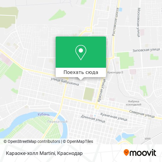 Карта Караоке-холл Martini