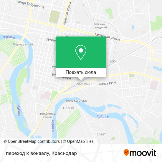 Карта переход к вокзалу