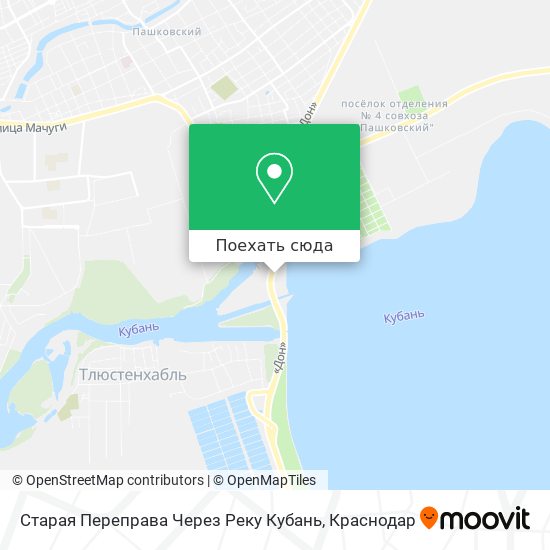 Карта Старая Переправа Через Реку Кубань