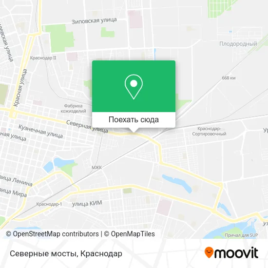 Карта Северные мосты