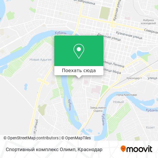 Карта Спортивный комплекс  Олимп