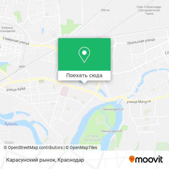 Карта Карасунский рынок
