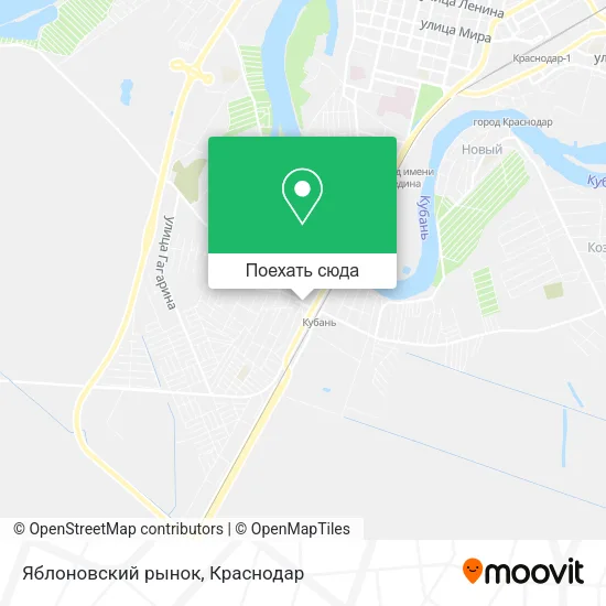 Карта Яблоновский рынок