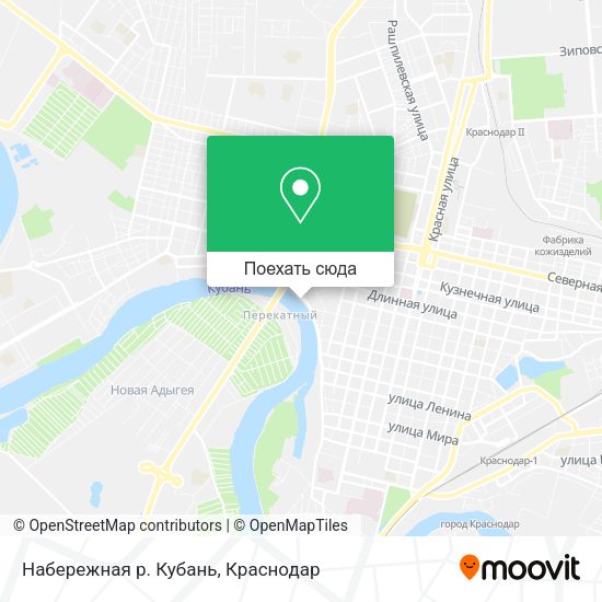 Карта Набережная р. Кубань