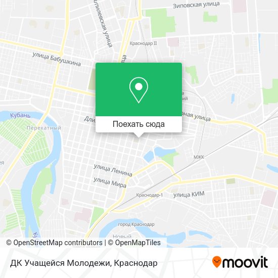 Карта ДК Учащейся Молодежи