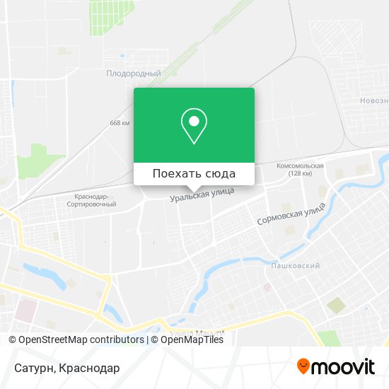 Карта Сатурн