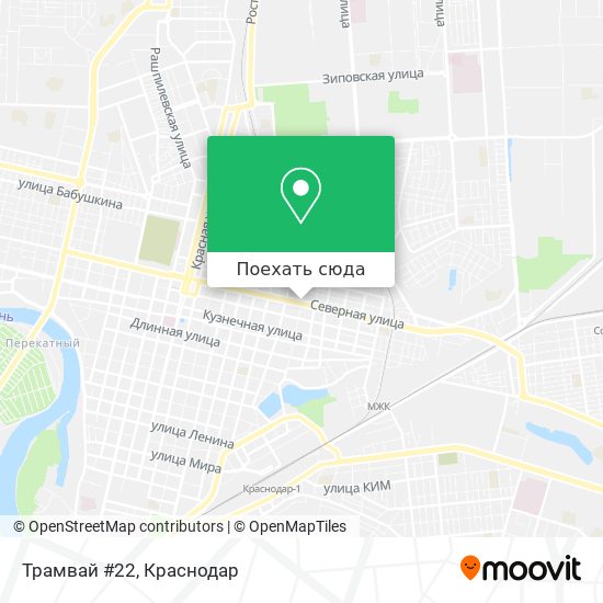 Карта Трамвай #22