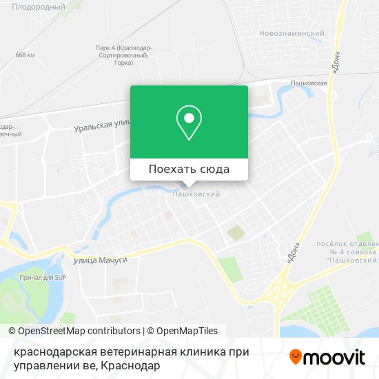 Карта краснодарская ветеринарная клиника при управлении ве