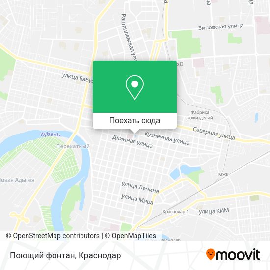 Карта Поющий фонтан