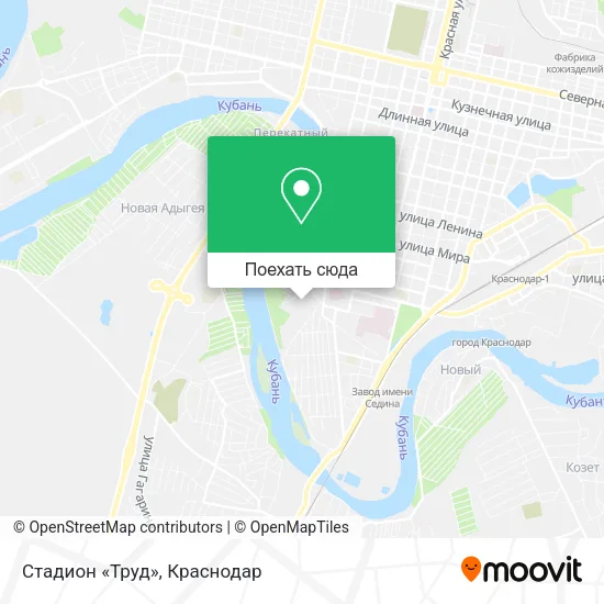 Карта Стадион «Труд»