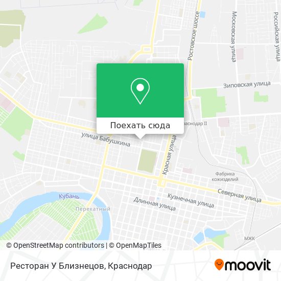 Карта Ресторан У Близнецов