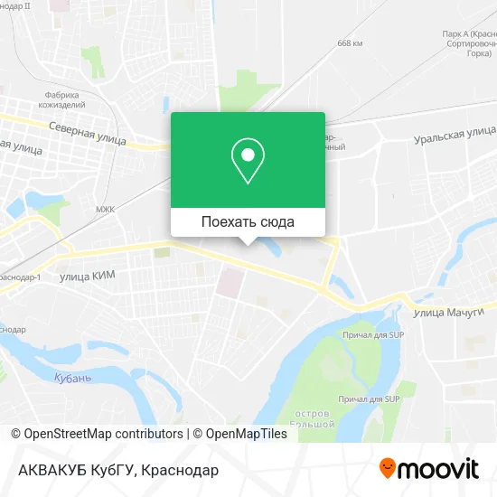 Карта АКВАКУБ КубГУ