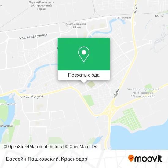 Карта Бассейн  Пашковский
