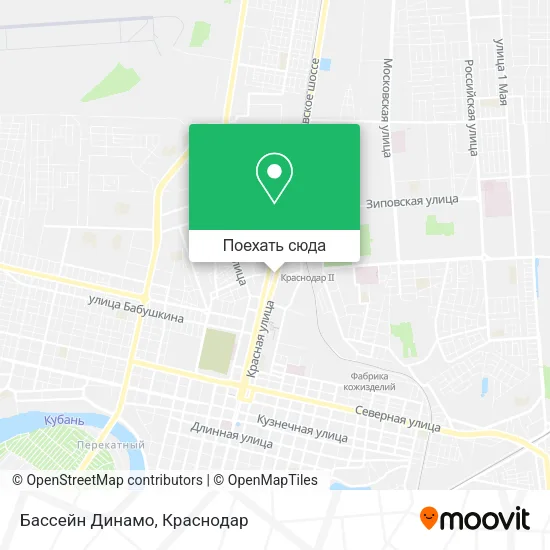 Карта Бассейн Динамо