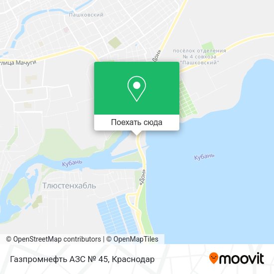 Карта Газпромнефть АЗС № 45