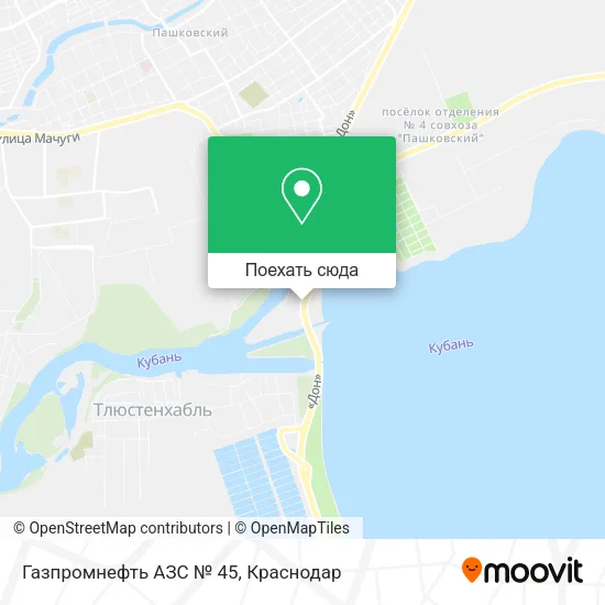 Карта Газпромнефть АЗС № 45