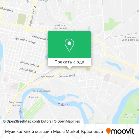 Карта Музыкальный магазин Music Market
