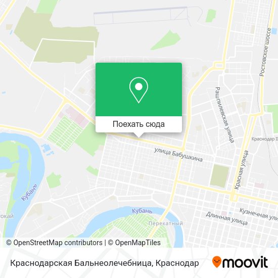 Карта Краснодарская Бальнеолечебница