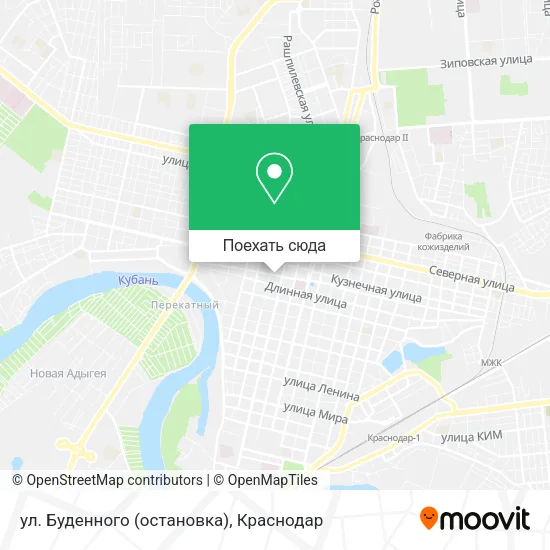 Карта ул. Буденного (остановка)