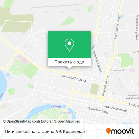 Карта Пивчанское на Гагарина, 99