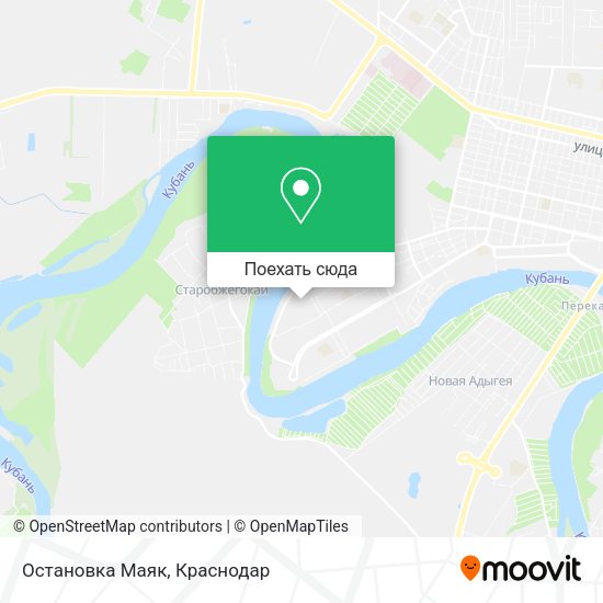 Карта Остановка  Маяк