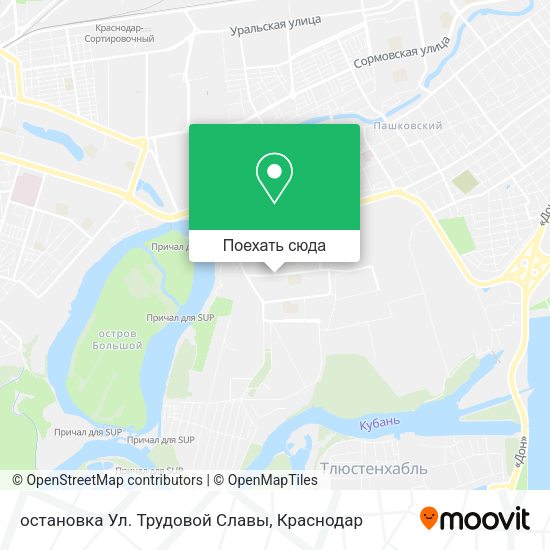 Карта остановка Ул. Трудовой Славы