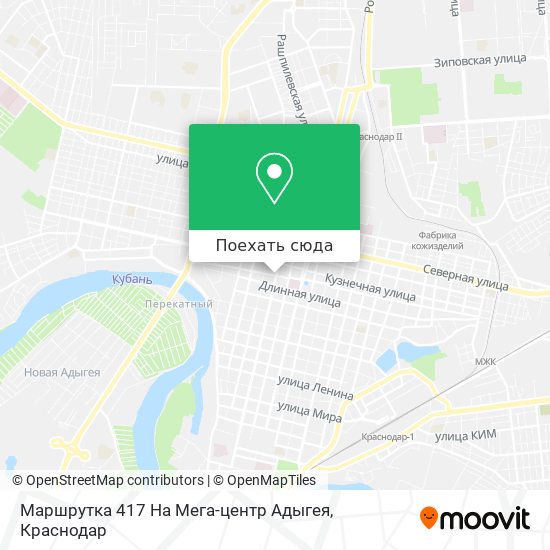 Карта Маршрутка 417 На Мега-центр Адыгея