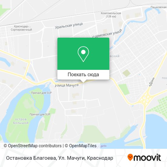 Карта Остановка Благоева, Ул. Мачуги