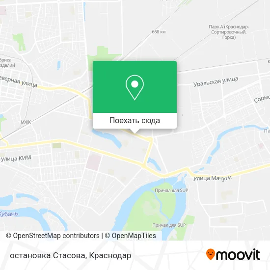 Карта остановка Стасова
