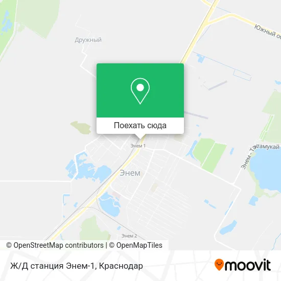 Карта Ж/Д станция Энем-1