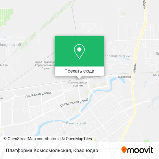 Карта Платформа Комсомольская