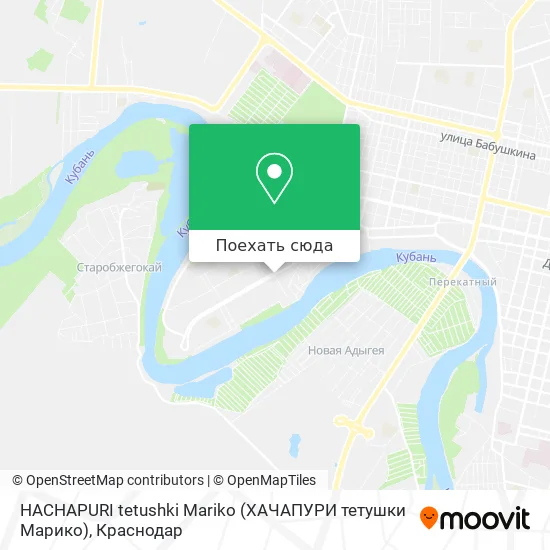 Карта HACHAPURI tetushki Mariko (ХАЧАПУРИ тетушки Марико)