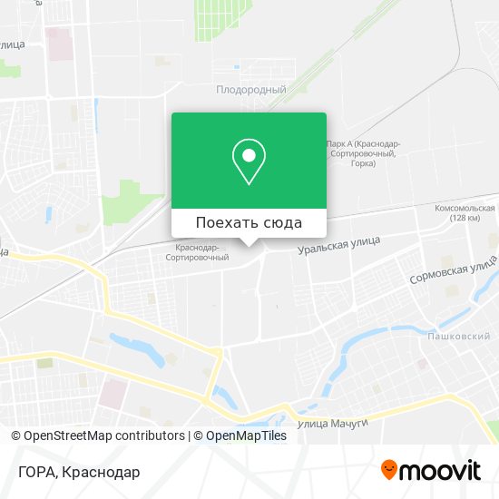Карта ГОРА