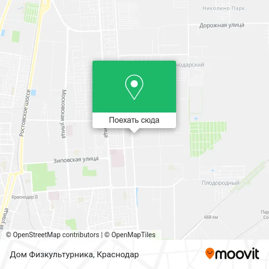 Карта Дом Физкультурника