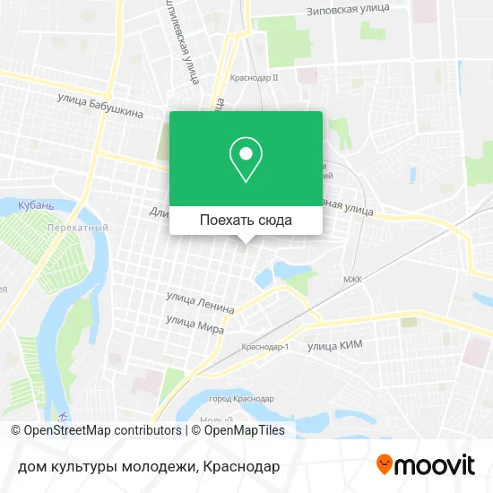 Карта дом культуры молодежи