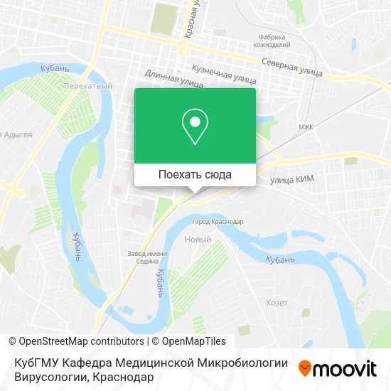 Карта КубГМУ Кафедра Медицинской Микробиологии Вирусологии