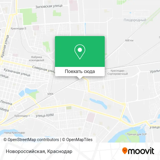 Карта Новороссийская