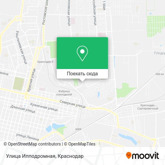 Карта Улица Ипподромная