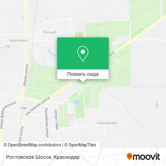 Карта Ростовское Шоссе