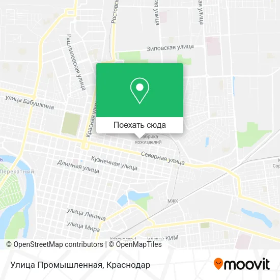 Карта Улица Промышленная