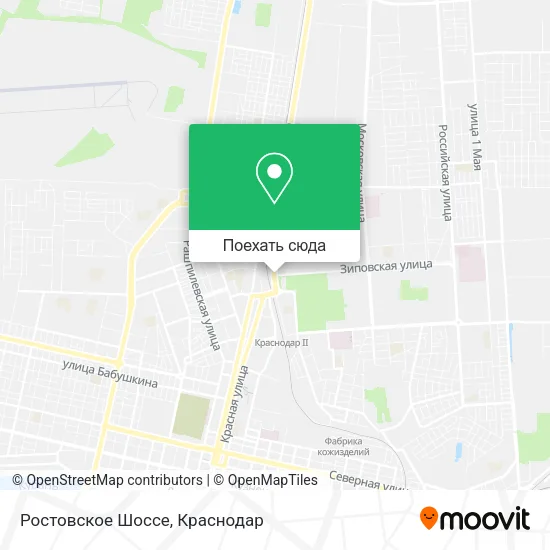 Карта Ростовское Шоссе
