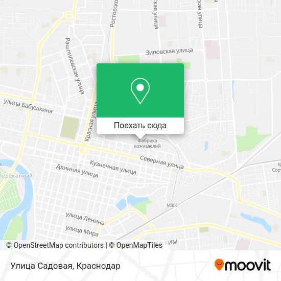 Карта Улица Садовая