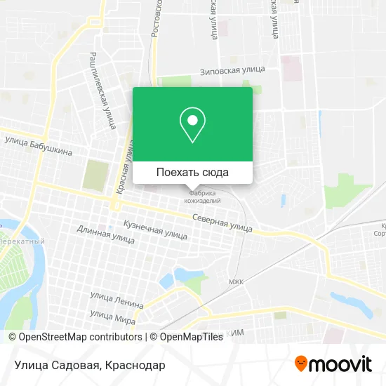 Карта Улица Садовая