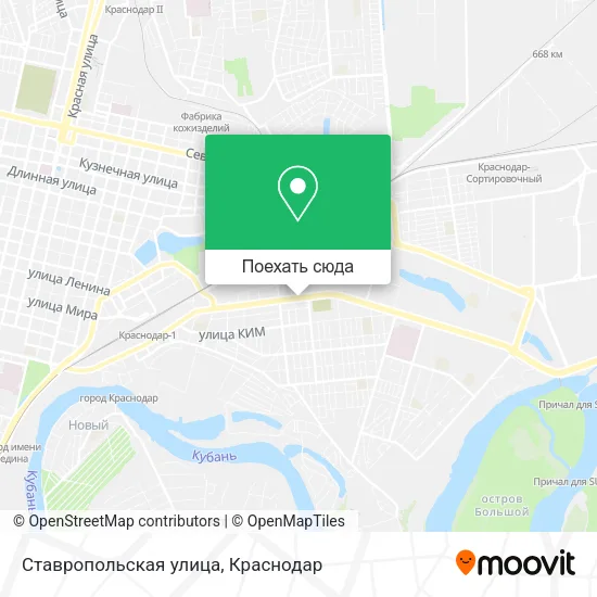 Карта Ставропольская улица