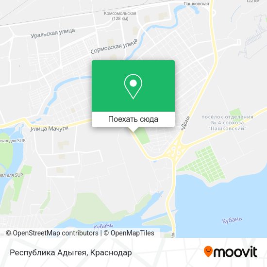Карта Республика Адыгея