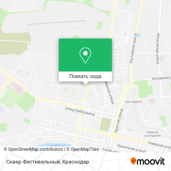 Карта Сквер  Фестивальный