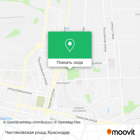 Карта Чистяковская роща